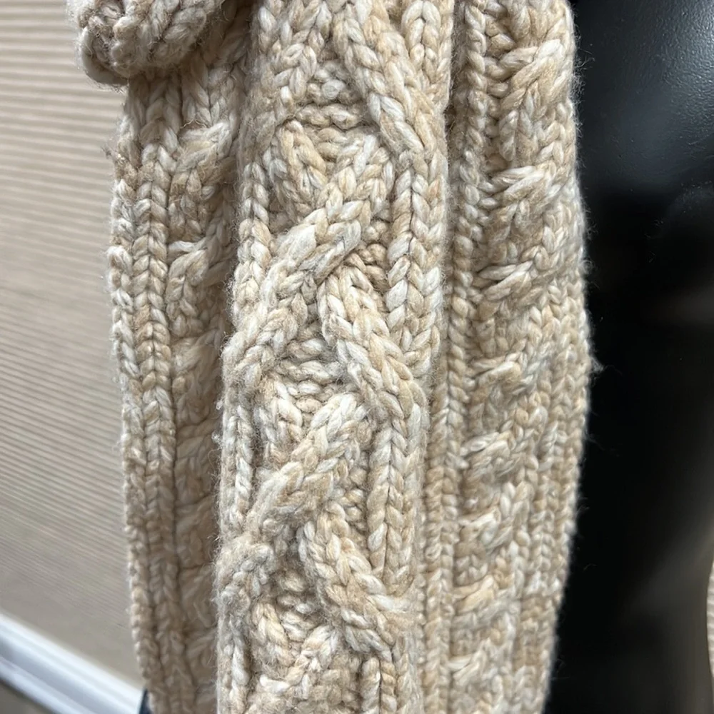 Banana Republic Italian Wool-Blend Cable-Knit Scarf